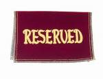 Velvet Reserved Seat Signs