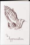 Praying Hands Acknowledgment