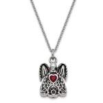 CZ Birthstone Antiqued Angel (12 Options)