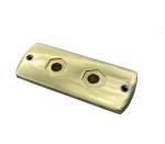 2 Hole Bier Pin Plate - Gold