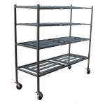 Mortuary Rack - 4 Tier Side Loading