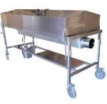 Covered Autopsy Dissection Table - Vented