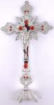 9.5" Silver Standing Crucifix 9.5" Silver Standing Crucifix