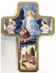 7" Wood Cross - Guardian Angel 7" Wood Cross - Guardian Angel