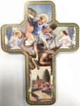 7" Wood Cross - Saint Michael 7" Wood Cross - Saint Michael