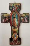 10" Wood Cross - Guadalupe 10" Wood Cross - Guadalupe