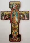 10" Wood Cross - Guadalupe (Spanish) 10" Wood Cross - Guadalupe (Spanish)