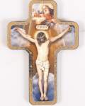 7" Wood Cross - Crucifixion 7" Wood Cross - Crucifixion