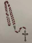 Red Crystal Bead Rosary (Per Dozen) Red Crystal Bead Rosary (Per Dozen)