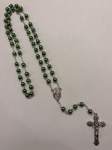 Green Round Glass Bead Rosary (Per Dozen) Green Round Glass Bead Rosary (Per Dozen)