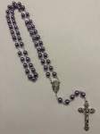 Blue Round Glass Bead Rosary (Per Dozen) Blue Round Glass Bead Rosary (Per Dozen)
